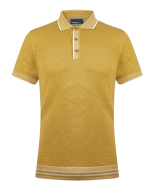 Remus 58438 Ochre Knitted Polo