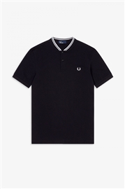 Fred Perry M4526 Bomber Collar Polo - Black