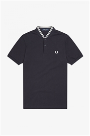 Fred Perry M4526 Bomber Collar Polo - Navy