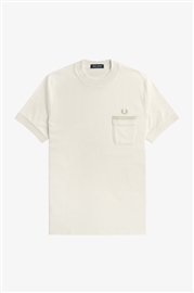 Fred Perry M4650 Loopback Jersey Pocket Tee - Ecru