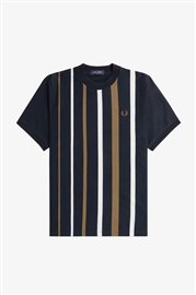 Fred Perry M7703 Gradient Stripe Tee - Navy
