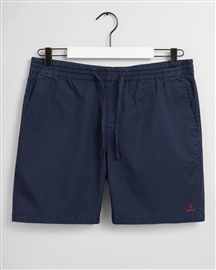 Gant Drawstring Logo Shorts - Marine
