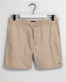 Gant Drawstring Logo Shorts - Dry Sand