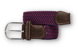 Swole Panda Zigzag Woven Belt - Blue Red