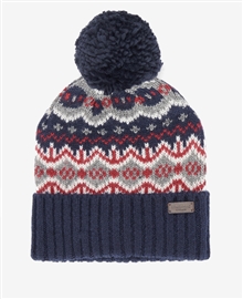 Barbour Case Fairisle Beanie - Navy