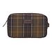 Barbour  Tartan Leather Wash Bag