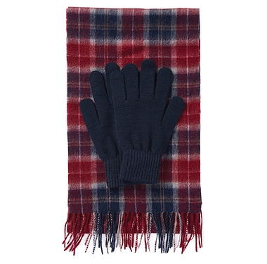 Barbour Tartan Scarf Glove Set