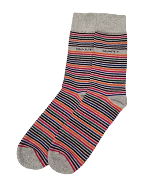 Gant striped Rib Socks Light Grey