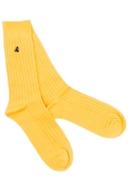 Swole Panda Bumblebee Socks - Yellow