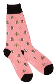 Swole Panda Bumblebee Socks - Pink