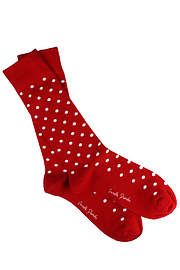 Swole Panda Dot Socks - Red