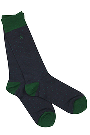 Swole Panda Spotted Socks - Navy