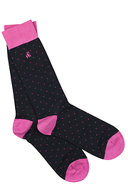 Swole Panda Spotted Socks - Pink