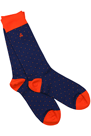 Swole Panda Spotted Socks - Orange