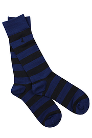 Swole Panda Striped Socks - Grey