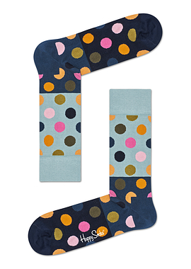 Happy Socks Big Mulit2 Dot Block Sock
