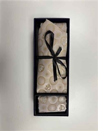 Marc Darcy Tie And Pocket Square Set - Stone