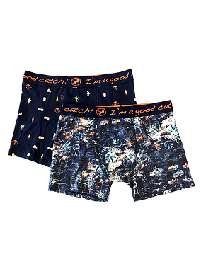 AFNF 2 Pack Festival Boxers Blue