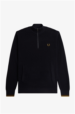 Fred Perry K6510 Waffle Stitch Half Zip