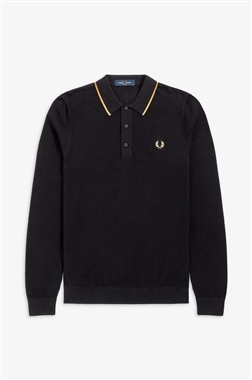 Fred Perry K9550 Tipped LSLV Knitted Top