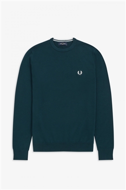 Fred Perry K9601 Classic Crew Neck Petrol Blue