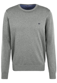 Fynch Hatton Crew Neck Sweater - Silver