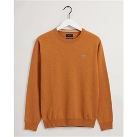 Gant Superfine Lambswool Crew - Dark Mustard