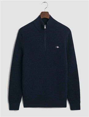 Gant Textured Cotton Half Zip