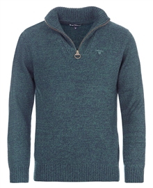 Barbour MKN0339 Essential Lambswool Half Zip - Seaweed