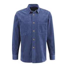 Fynch Hatton 13148104 Corduroy Overshirt - Wave Blue