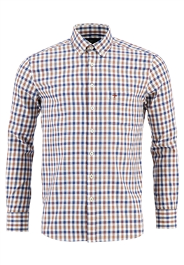 Fynch Hatton Combi Big Check Shirt