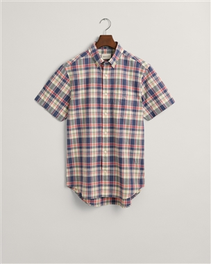 Gant Regular Cotton Linen Check Shirt