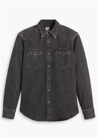 Levis Barstow Standard Fit Western - Black Washed