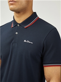 Ben Sherman Signature Pique Polo Shirt - Dark Navy