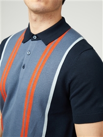 Ben Sherman Vertical Stripe polo - Navy