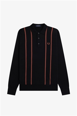 Fred Perry K6537 Vertical Stripe Knitt