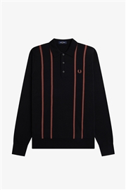 Fred Perry K6537 Vertical Stripe Knitt