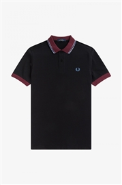 Fred Perry M2609 Space Dye Tipped Polo - Black