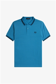Fred Perry M3600 Twin Tipped Polo - Ocean