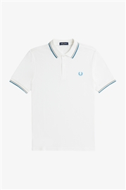 Fred Perry M3600 Twin Tipped Polo - Snow White