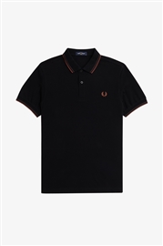 Fred Perry M3600 Twin Tipped Polo - Black