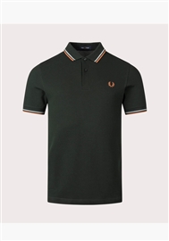 Fred Perry M3600 Twin Tipped Polo - Night Green
