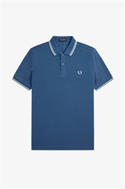 Fred Perry M3600 Twin Tipped Polo - Midnight Blue