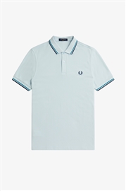 Fred Perry M3600 Twin Tipped Polo - Light Ice