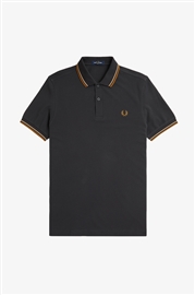 Fred Perry M3600 Twin Tipped Polo - Anchor Grey