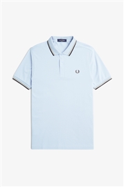 Fred Perry M3600 Twin Tipped Polo - Light Smoke