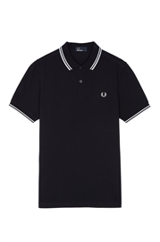 Fred Perry M3600 Twin Tipped Polo - Navy White