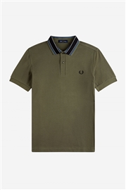 Fred Perry M3614 Medal Stripe Polo - Military