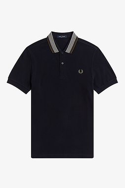 Fred Perry M3653 Striped Collar Polo