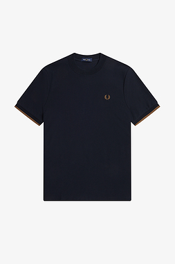 Fred Perry M4654 Tipped Cuff Pique Shirt